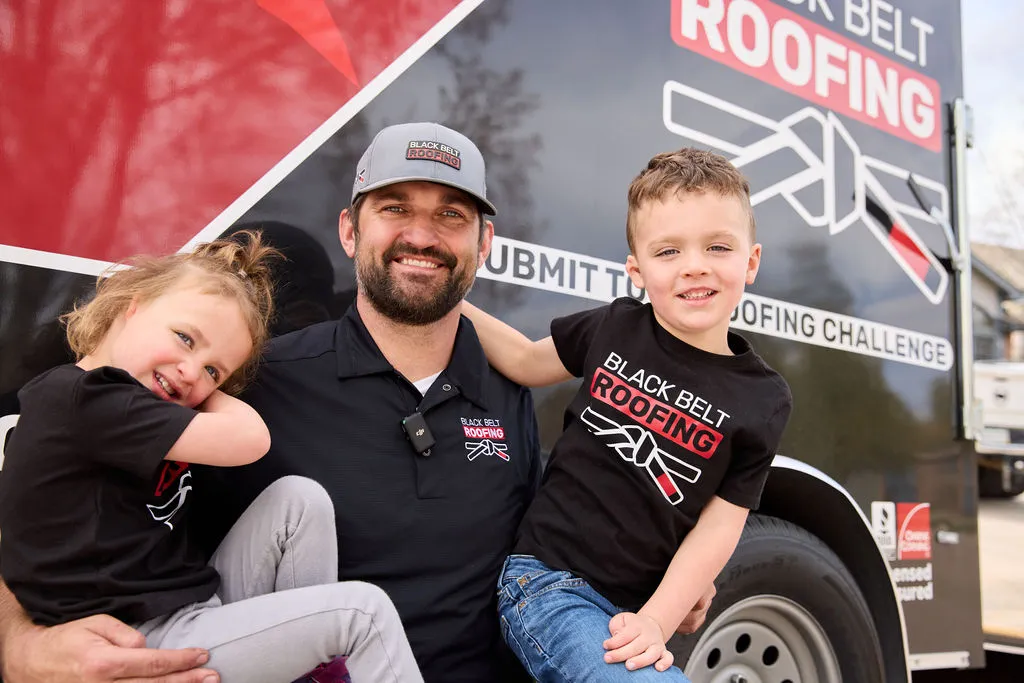 The Black Belt Roofing team at work